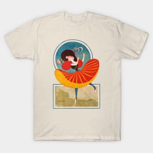 Woman dancing with a rose T-Shirt